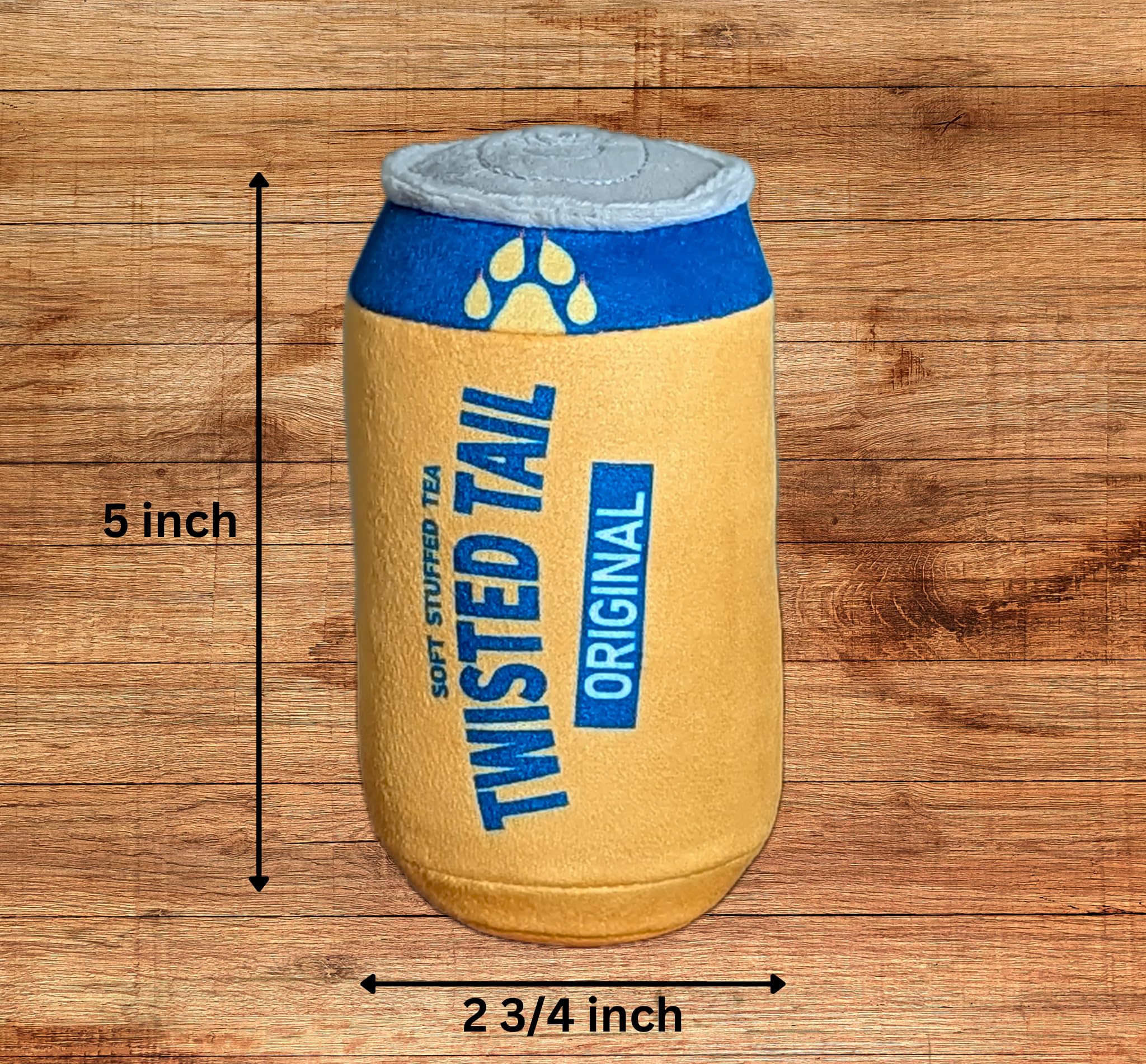 Twisted Tail Plush Dog Toy - Funny Beer Bottle Shaped Chew Toy for Dogs | Durable & Safe Pet Chewing Toy for Playtime & Training | Perfect for Puppies & Adult Dogs