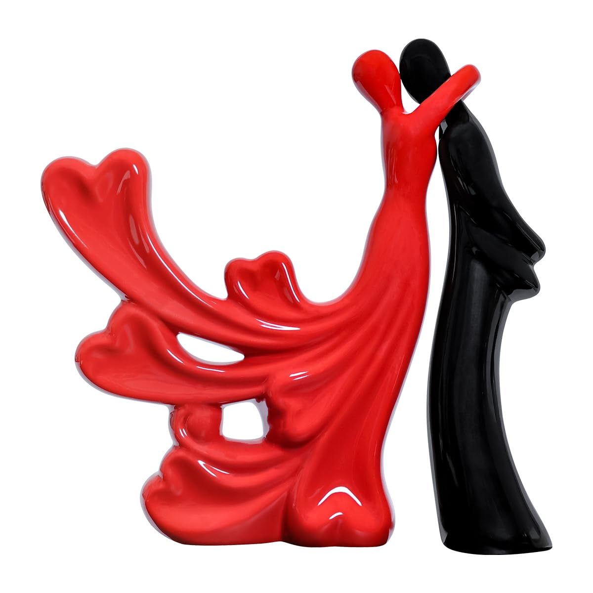 ECYC 9 Inch Romantic Couple Statue - Handcrafted Embrace Figurine for Wedding Anniversary Gift, Home Decor & Living Room Centerpiece | Perfect for Valentine's Day, Housewarming & Romantic Decorations