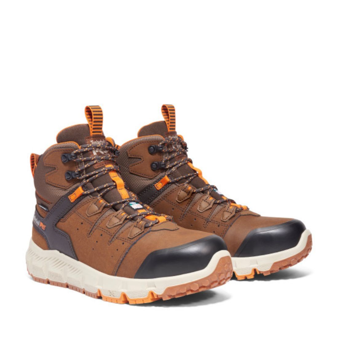 Timberland PRO Tempe Men's Waterproof 6-Inch Alloy Toe Work Boots - Brown TB0A63XBEPB | Durable Safety Shoes for Construction, Landscaping & Outdoor Work