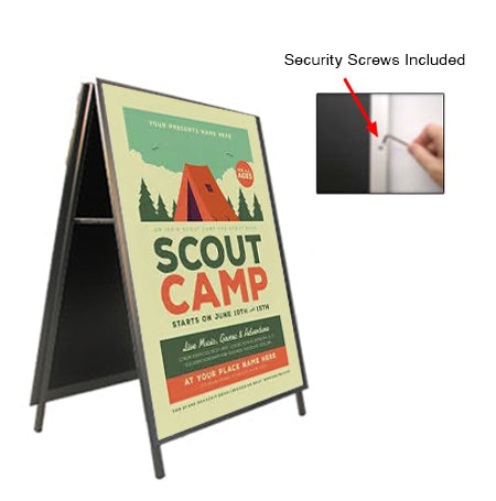 30x30 A-Frame Sign Holder with Security Screws | 1 1/4