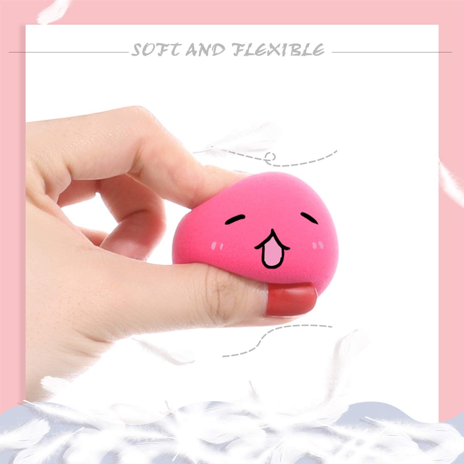 Gonegal Makeup Sponges - 3 Pack Professional Beauty Blender Sponge for Foundation, Concealer & Powder - Dry & Wet Use - Perfect for Everyday Makeup, Contouring & Airbrush Finish