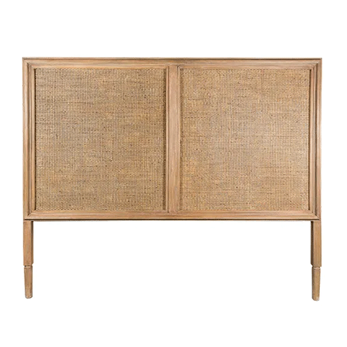 Ayla Rattan Headboard Queen Size - Natural Woven Rattan Bed Frame Headboard for Bedroom Decor - Perfect for Boho, Coastal, and Farmhouse Style Bedrooms