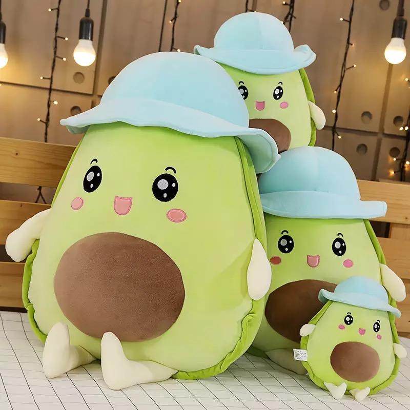 Giant Squishy Avocado Plush Toy - Extra Large Soft Stuffed Avocado Pillow for Kids & Adults - Perfect for Stress Relief, Home Decor, and Cuddling