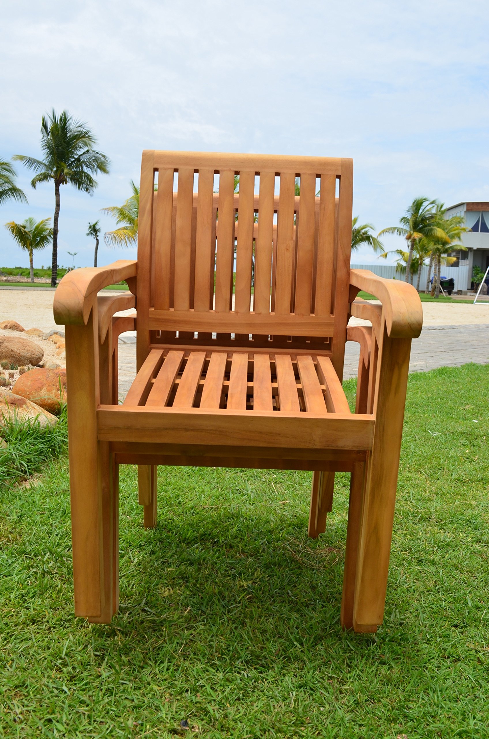 Premium 3-Piece Outdoor Patio Teak Dining Set - 36