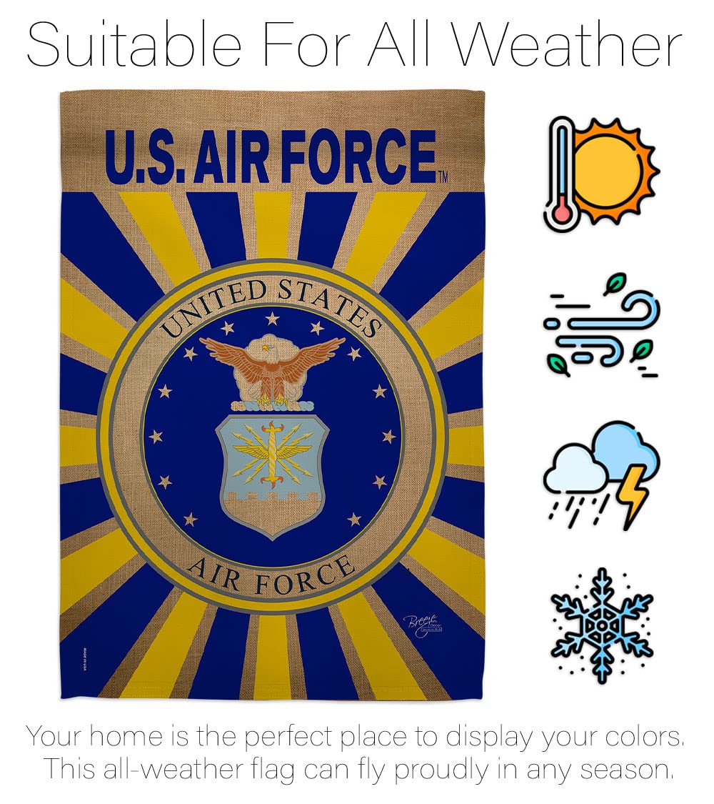 USAF Military Veteran Garden Flag 13x18.5