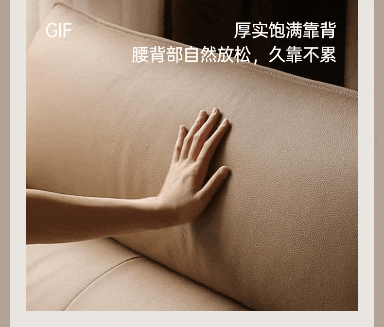 Italian Leather High Back Straight Sofa - Modern Luxury Living Room Furniture for Home & Office Decor