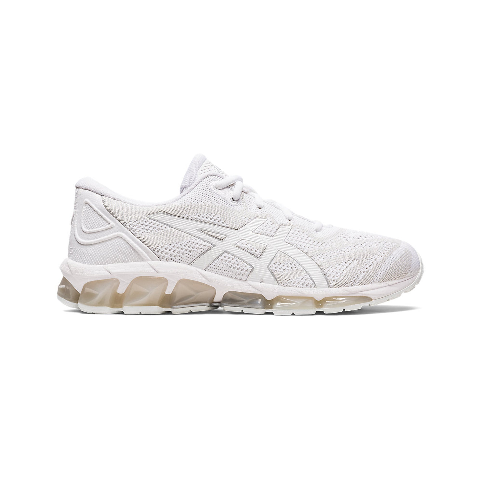 ASICS Gel Quantum 360 VII Knit Running Shoes - White/Pure Silver - Cushioned Support for Men & Women - Perfect for Road Running, Gym Workouts & Daily Wear