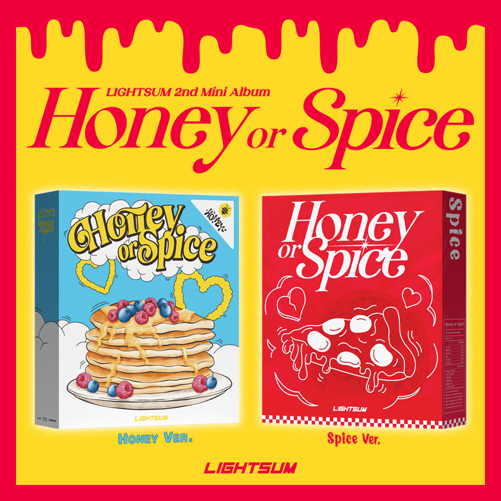 LIGHTSUM 2nd Mini Album 'HONEY OR SPICE' - K-Pop Music CD with Photobook & Poster - Perfect for K-Pop Fans, Collectors, and Gift Giving