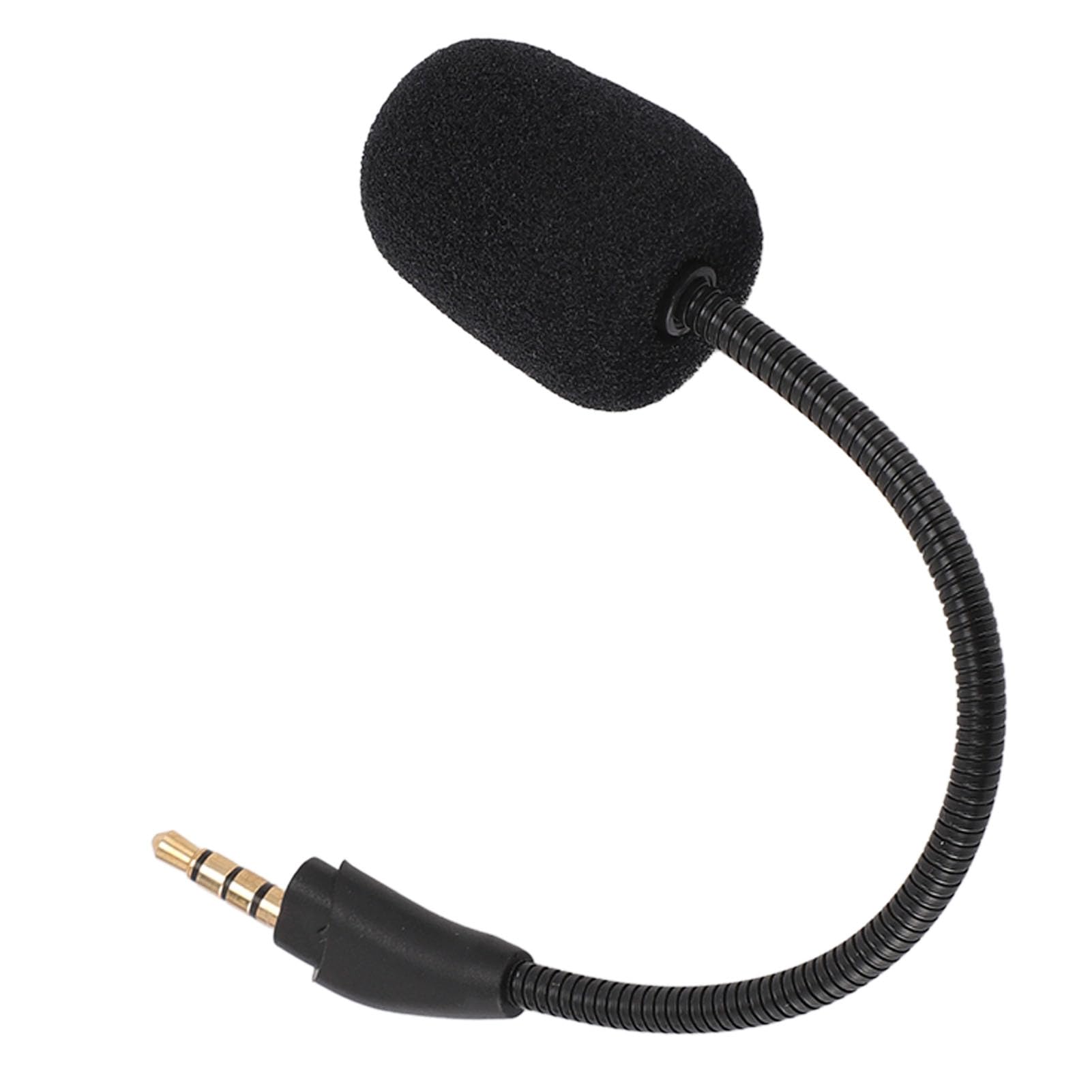 ASHATA Detachable Noise Cancelling Microphone for Cloud 3 Gaming Headset - 4Pin 3.5mm Omnidirectional Mic with 360° Flexible Adjustable Boom for PC, Switch - Perfect for Streaming, Gaming & Online Meetings