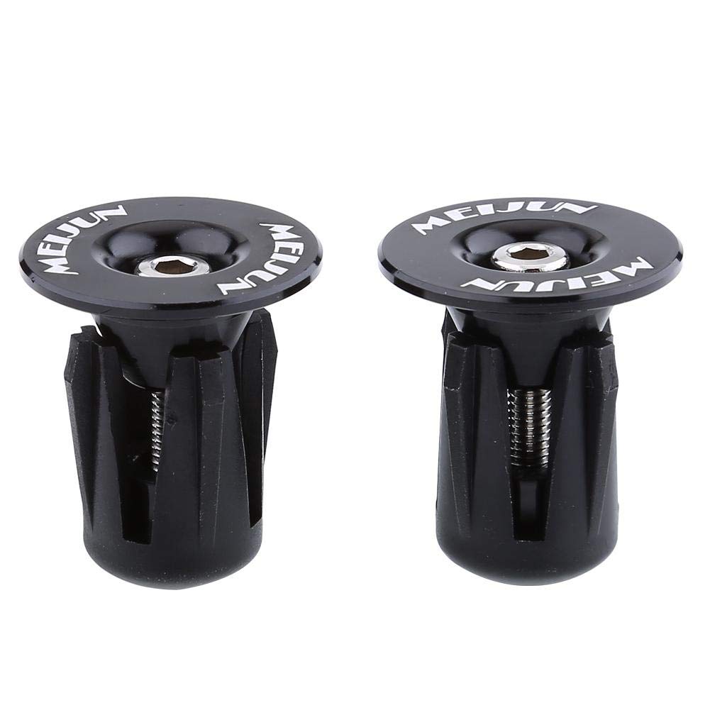 Tbest 2-Pack Colorful Aluminum Bike Handlebar End Plugs - Durable MTB/Road Bicycle Bar End Caps for Mountain & Road Bikes - Perfect for Cycling Safety and Customization