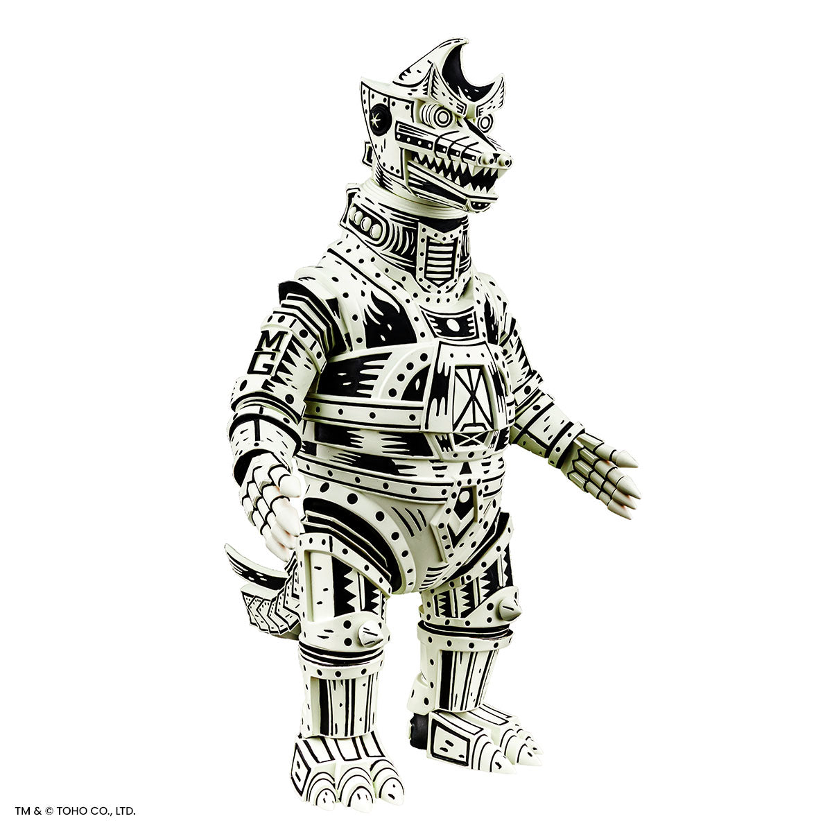Mechagodzilla Vinyl Designer Figure by Attack Peter - Linocut Variant Timed Edition Collectible Toy | Perfect for Anime Fans, Godzilla Collectors & Home Decor | Great Gift for Birthday, Christmas & Display Shelf