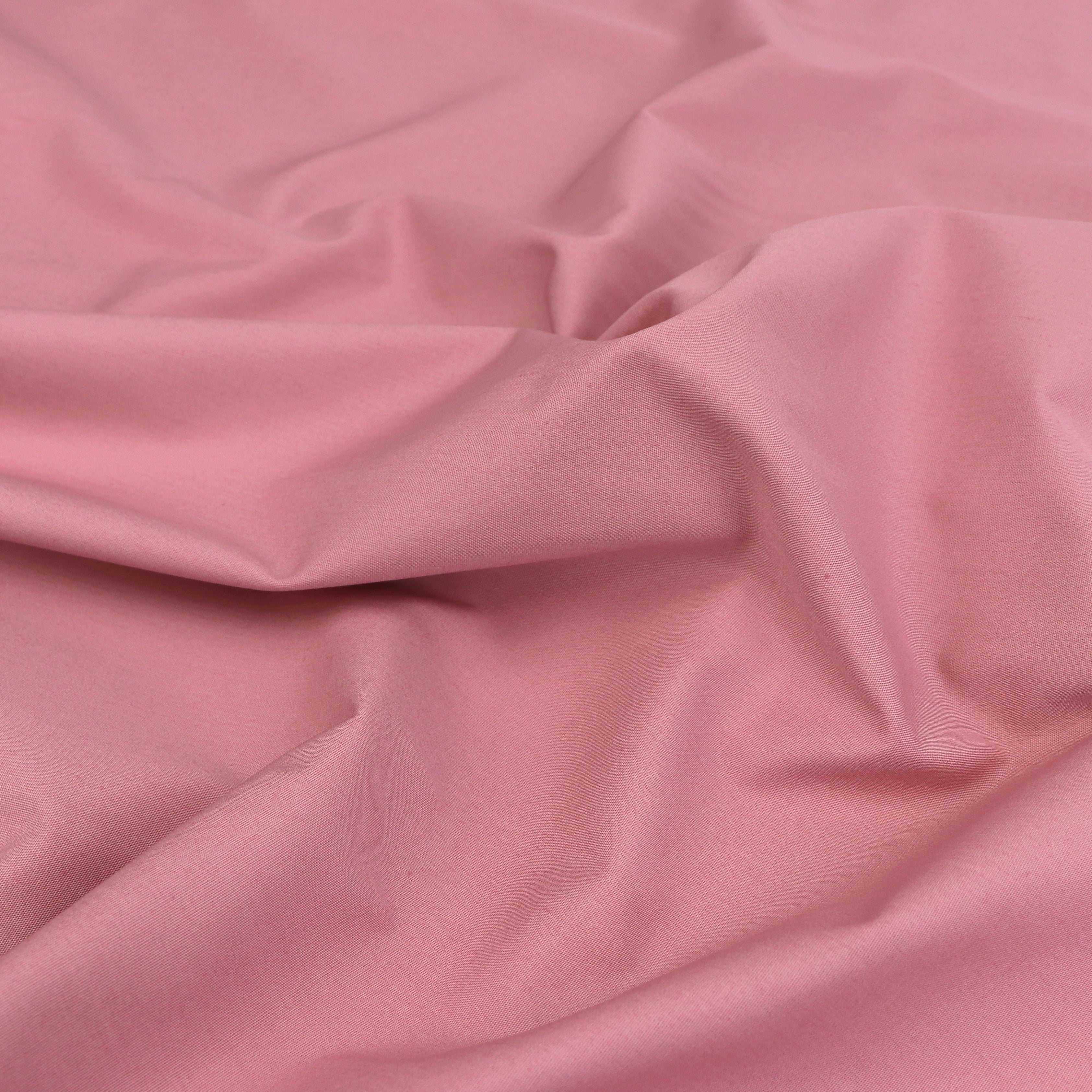 Organic Cotton Poplin Fabric - Soft & Breathable Pink Material for Dresses, Shirts & DIY Sewing Projects | Premium Quality 100% Cotton Fabric by the Yard