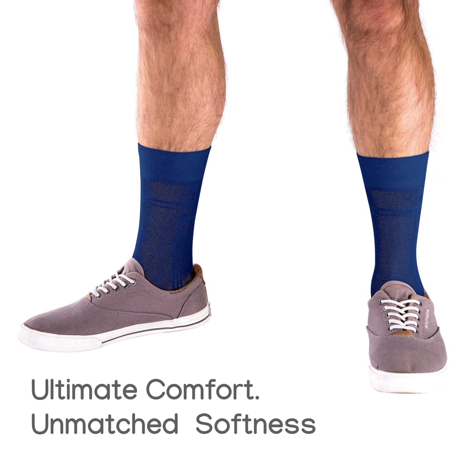 Ultra Thin Breathable Cotton Men's Dress Socks (5 Pack) - Super Soft & Lightweight Casual & Formal Socks for Business, Office & Everyday Wear