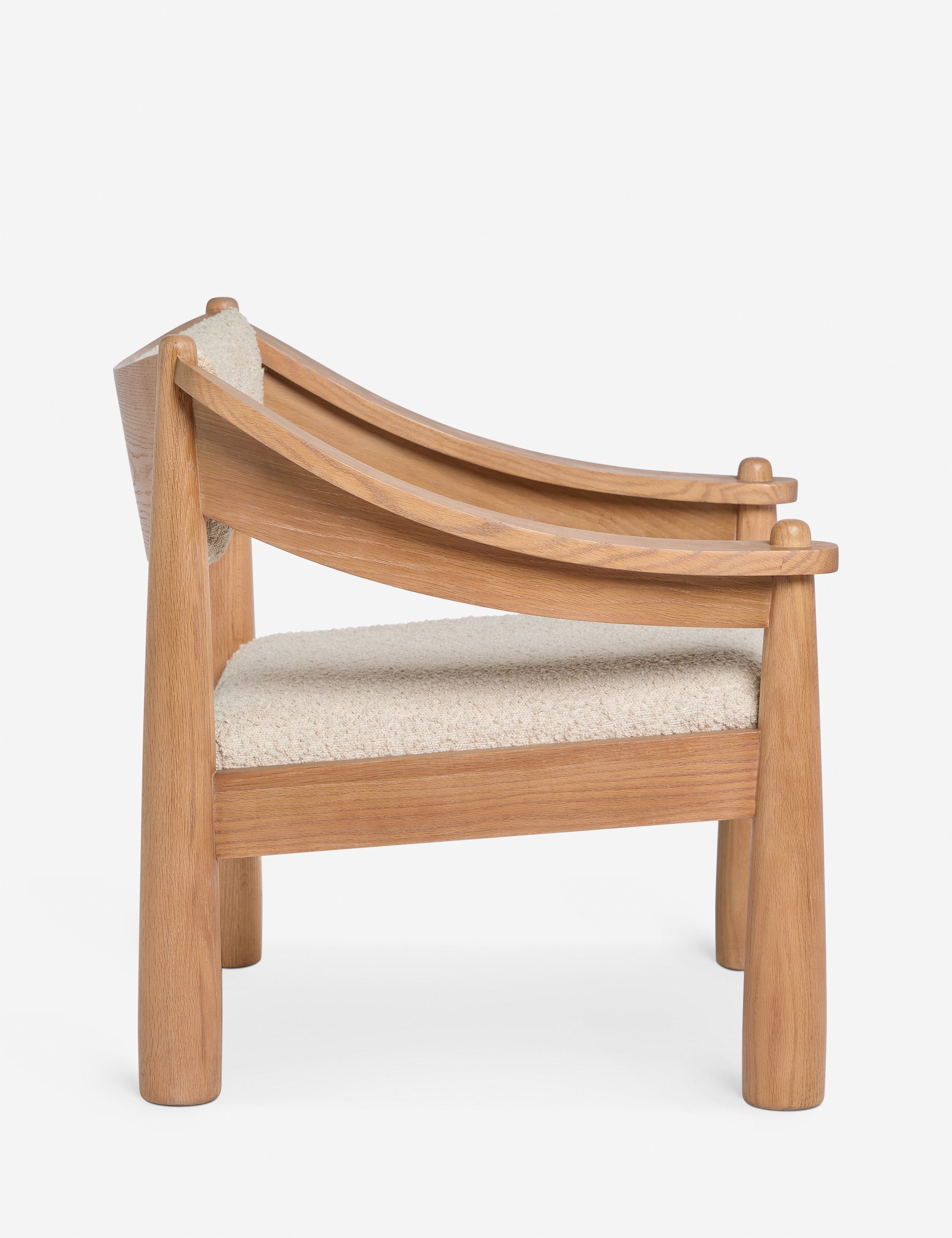Delise Accent Chair - Modern Mid Century Lounge Chair with Wooden Legs, Upholstered Fabric, Comfortable Living Room Seating for Home, Office & Reading Nook