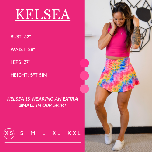 Rainbow Love Skirt - Women's A-Line Flowy Summer Skirt with Pockets | Perfect for Beach, Vacation, and Casual Outfits