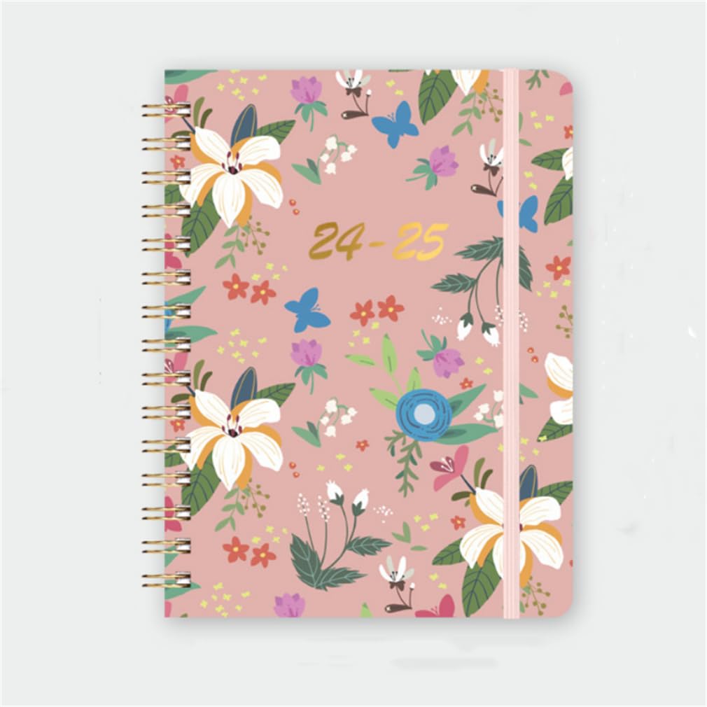 2024-2025 Weekly & Monthly Planner with Flexible Cover - Premium Alloy Plating & Index Tabs - Academic & Business Appointment Book for Students & Professionals - Perfect for School, Office & Personal Organization