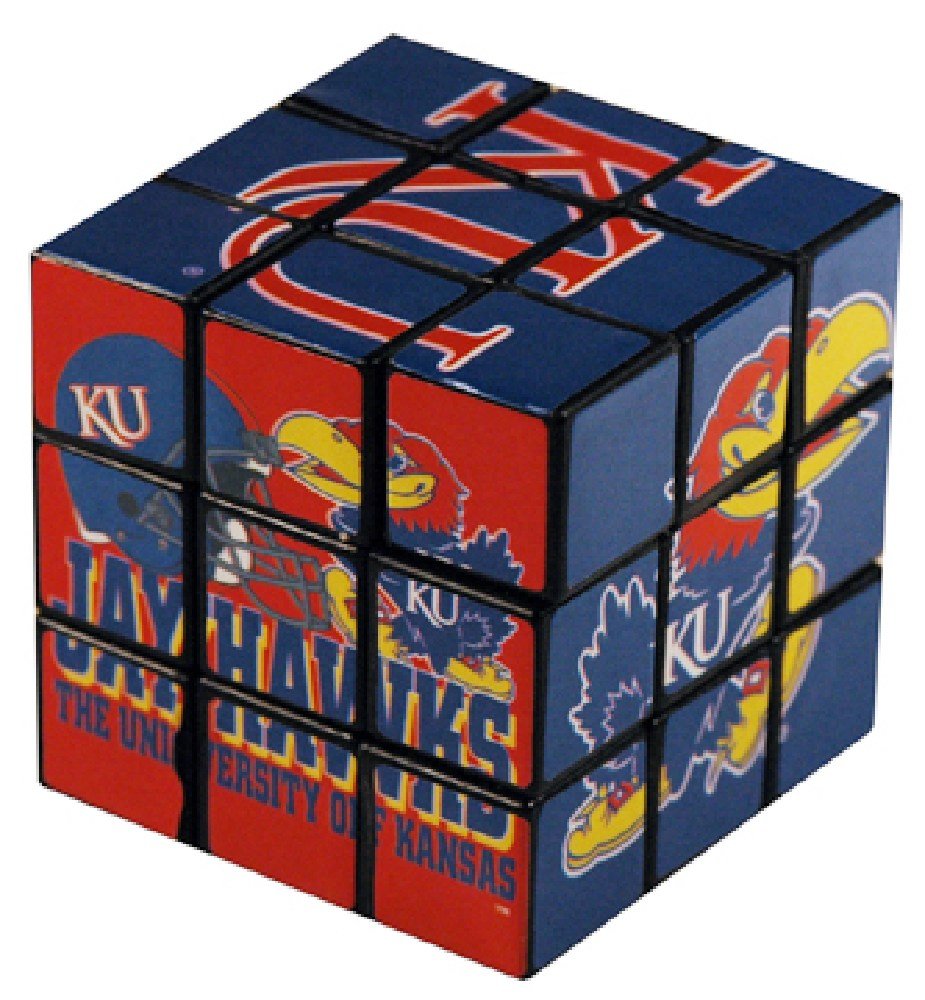 NCAA Kansas Jayhawks 3x3 Speed Cube Puzzle - Official Licensed College Basketball Fan Gift - Perfect for Game Day, Office Desk & Stress Relief