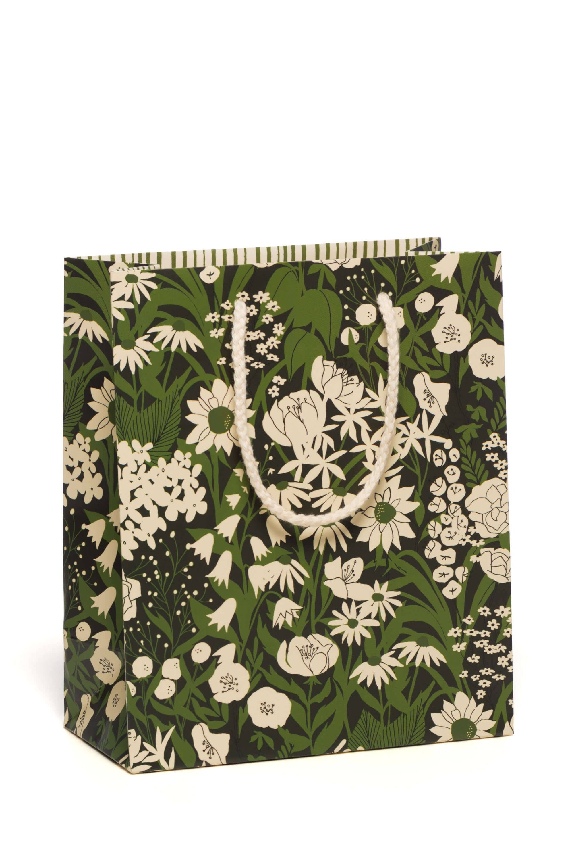 Olive Wild Gift Bag - Medium Size Eco-Friendly Reusable Tote for Shopping, Travel & Everyday Use