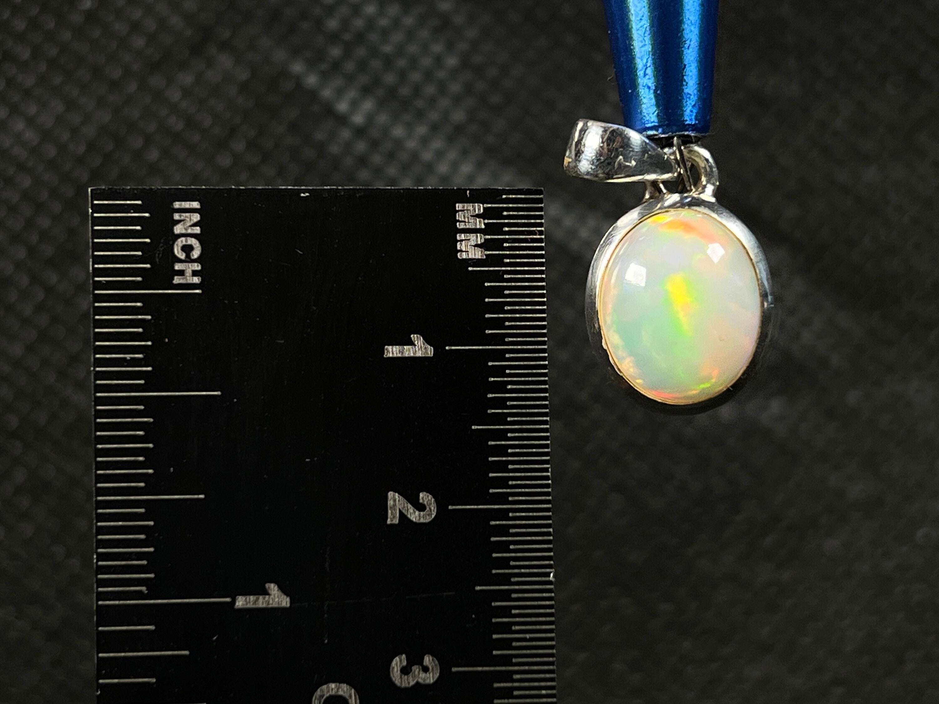 10x12mm Oval Welo Opal Pendant Necklace in Sterling Silver - October Birthstone Jewelry for Women, Gift for Her, Elegant Everyday & Special Occasion Wear