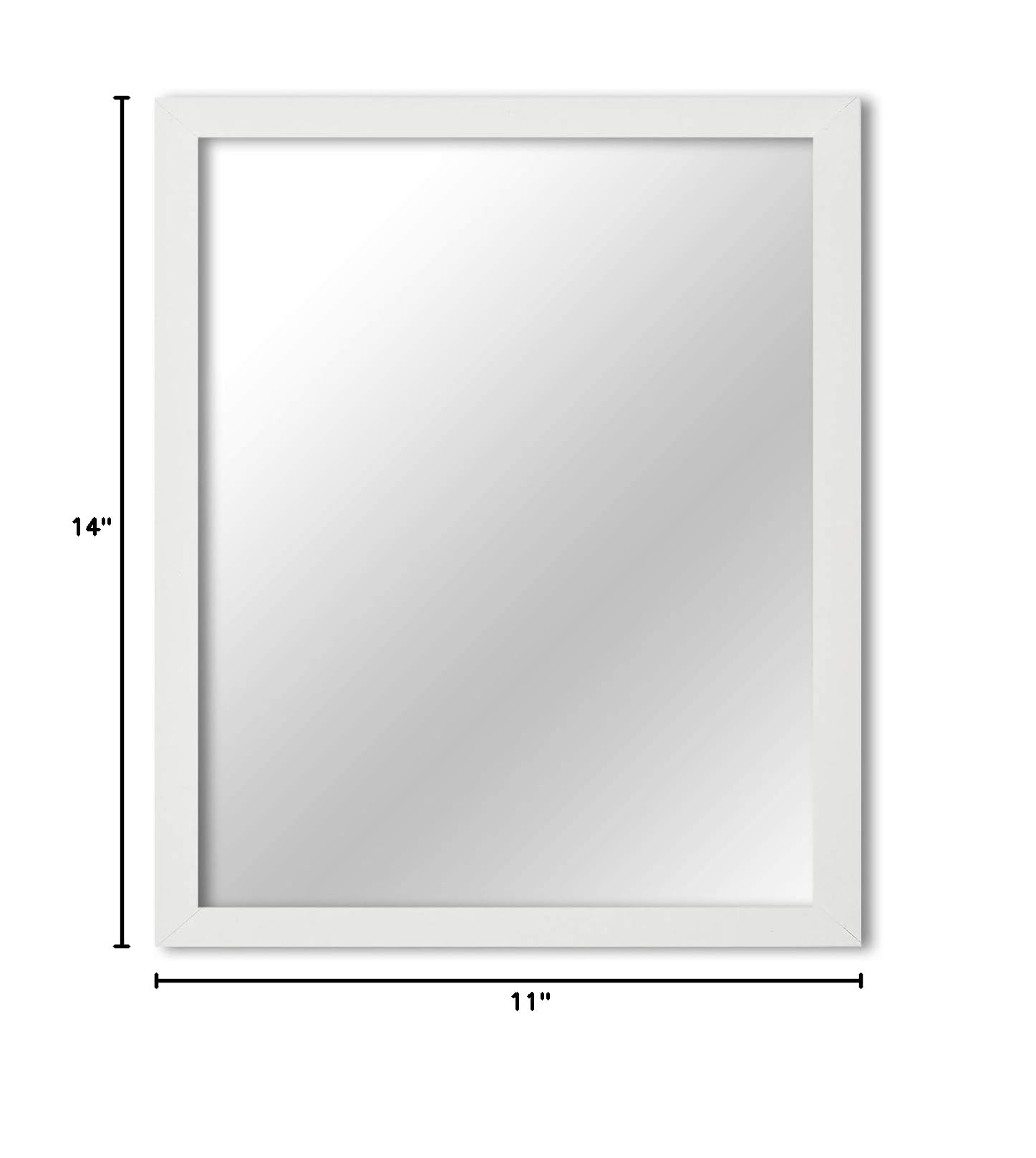 Stupell Industries London Rectangular White Framed Wall Mirror - 11