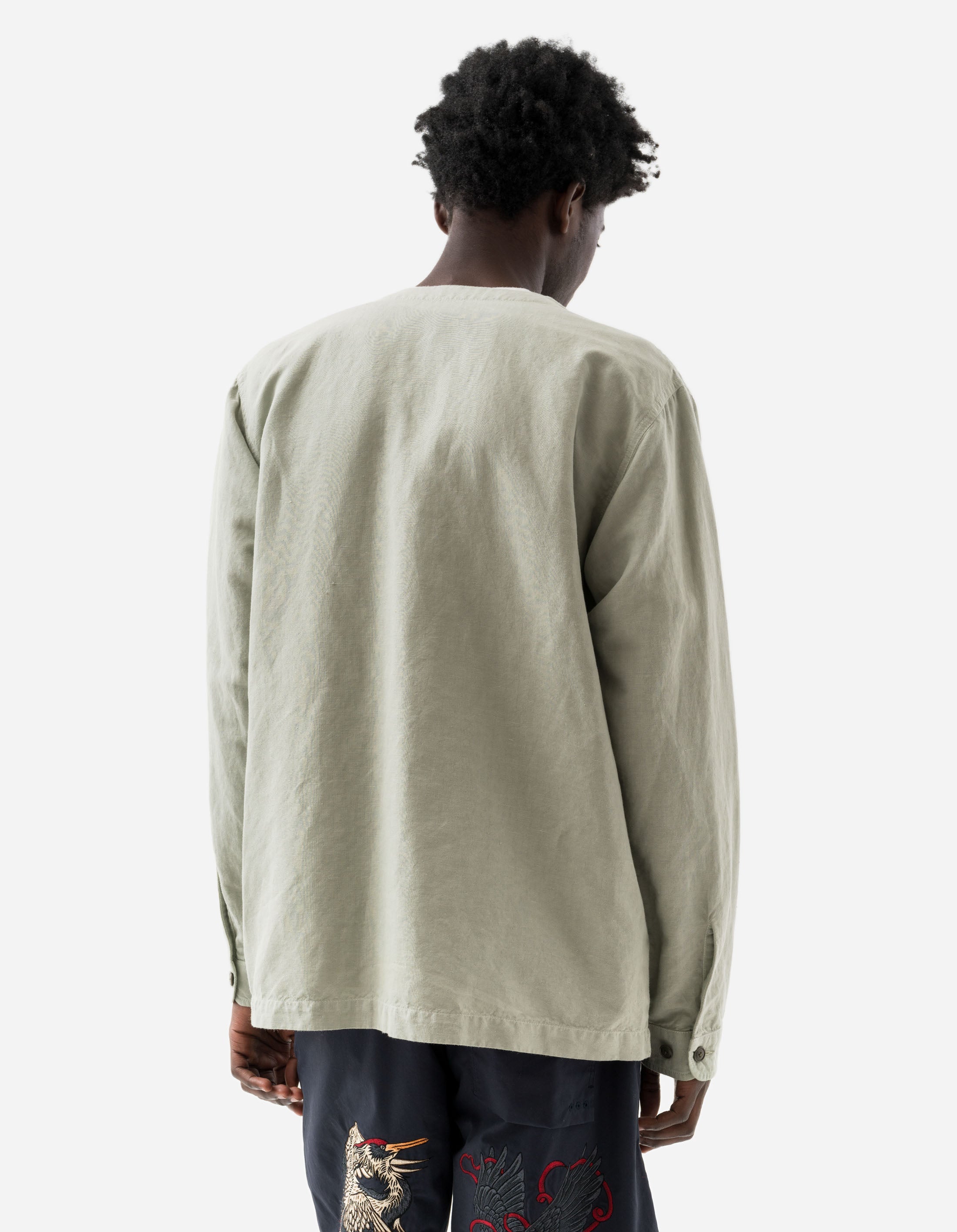 6080 Hemp BDU Cargo Overshirt in Sage Green - Military Style Utility Shirt for Outdoor Adventures & Tactical Wear