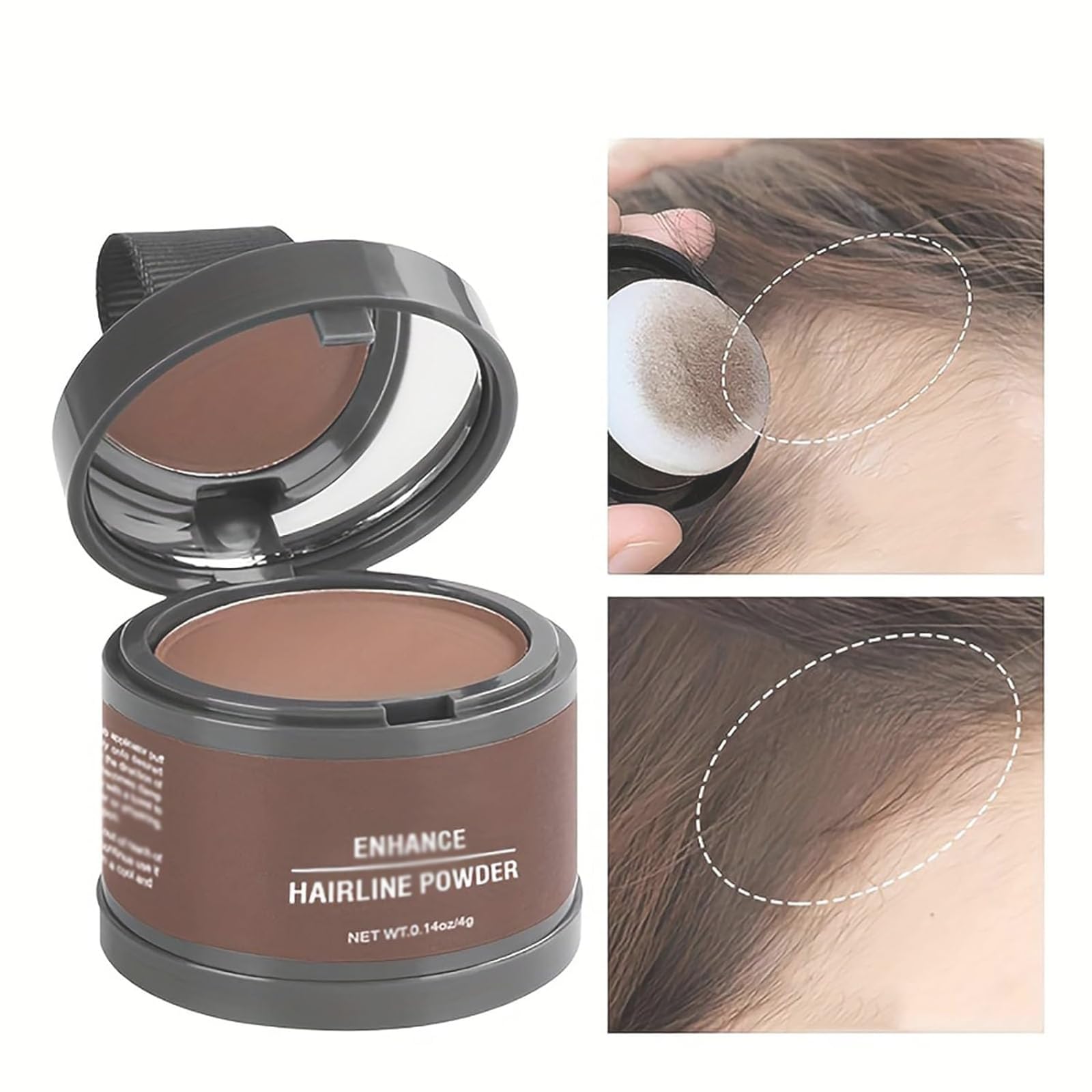 Root Cover Up Hair Powder - Quick & Easy Hair Color Touch Up for Gray Roots & Thinning Hair (4g) | Perfect for Daily Use, Travel & On-The-Go Styling