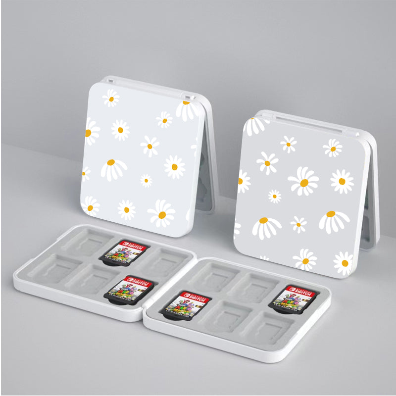 Premium Daisy Life Game Card Box for Nintendo Switch - Durable Storage Case for Switch Games & Accessories - Perfect for Travel, Home & Gaming Parties