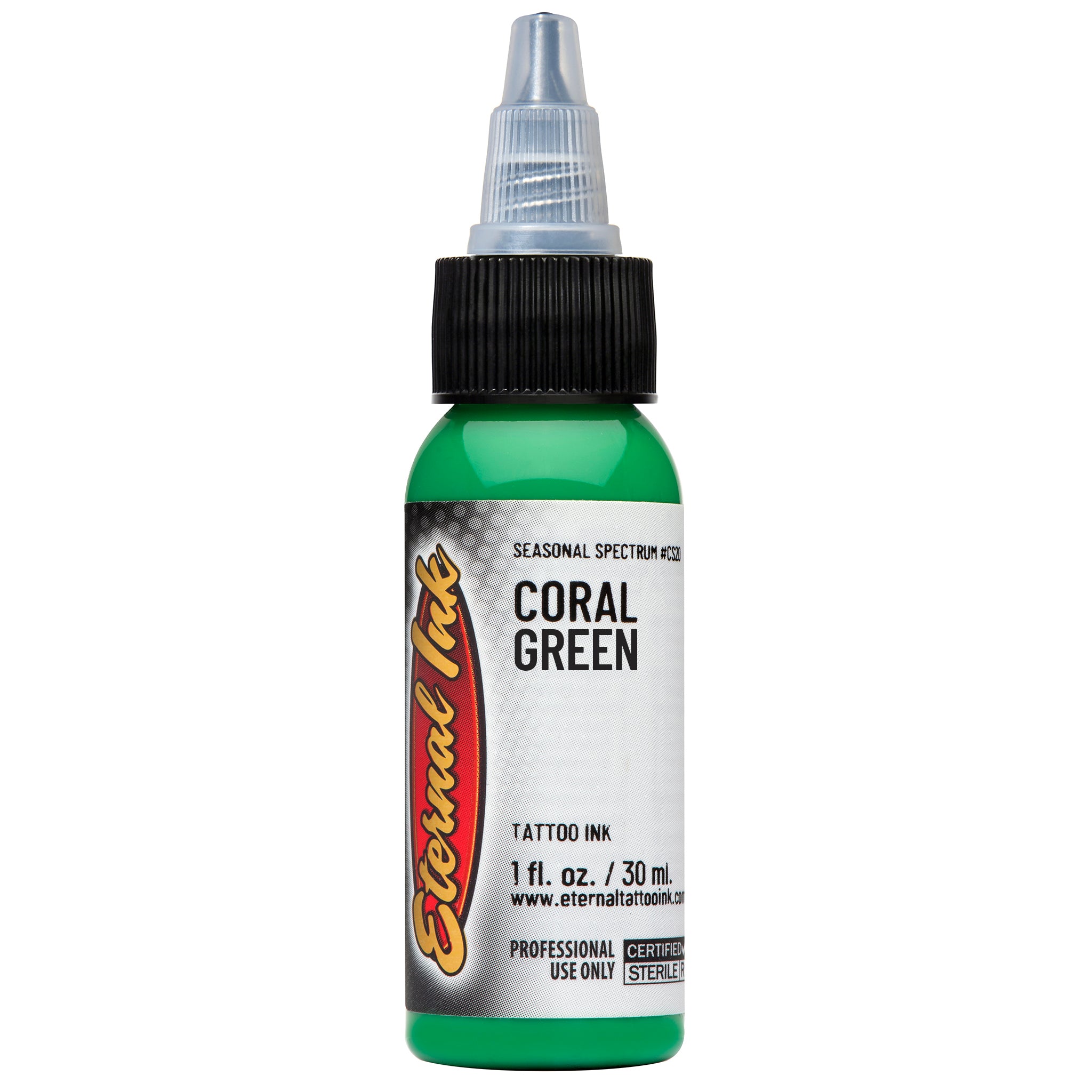 Eternal Seasonal Spectrum Coral Green Ink - Premium Waterproof Ink for Calligraphy, Art & DIY Projects - Perfect for Hand Lettering, Scrapbooking & Creative Writing