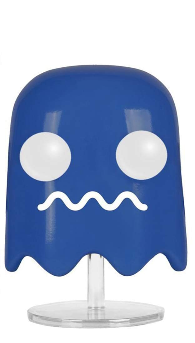 Funko POP Games: Pac-Man Blue Ghost Action Figure - Collectible Vinyl Toy for Gamers, Fans & Retro Decor