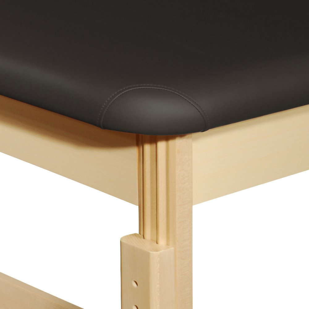 Professional Harvey Massage Table for Clinics, Spas & Acupuncture - Heavy-Duty Stationary Massage Bed with Adjustable Features (Black) - Perfect for Therapists, Chiropractors & Wellness Centers