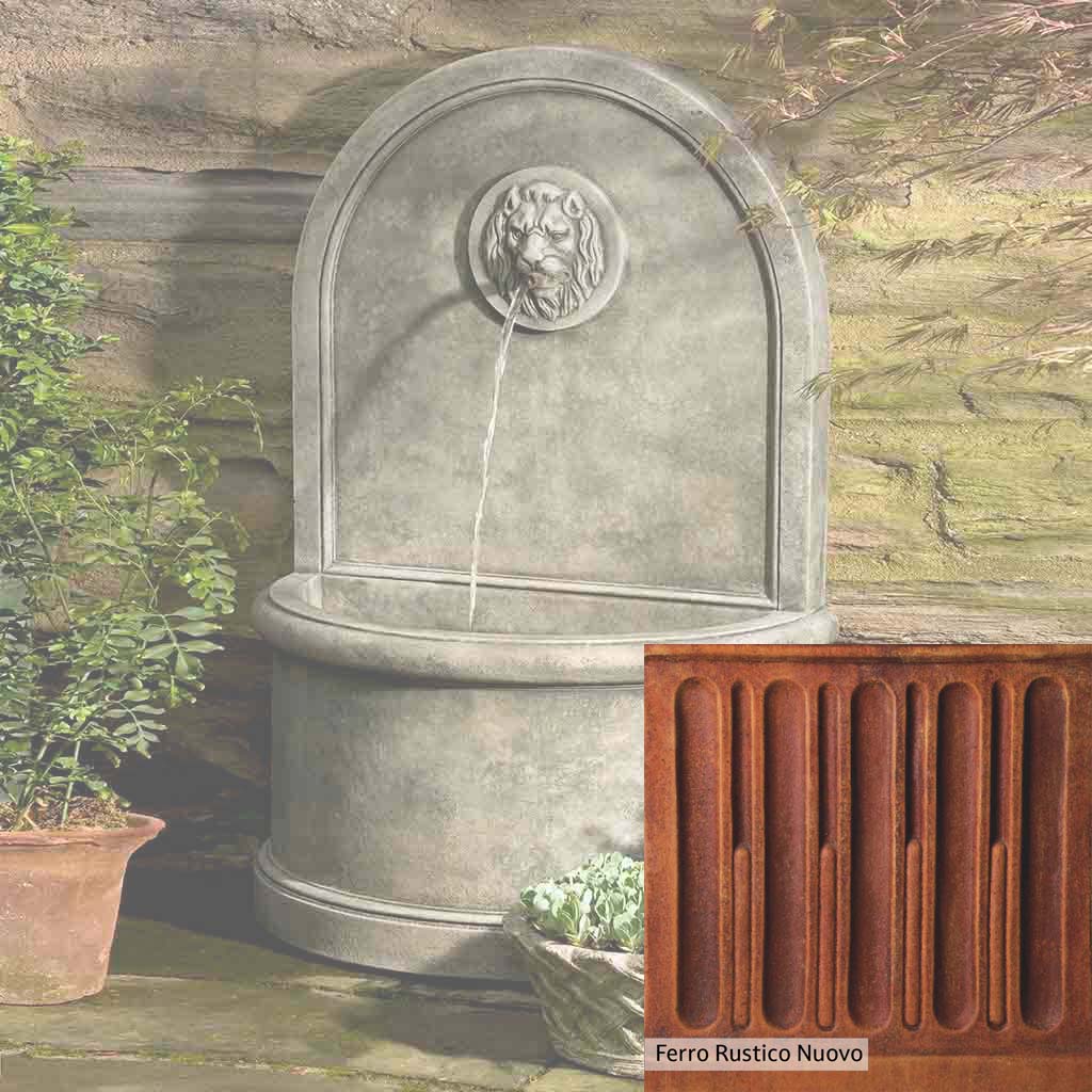 Campania International Lion Wall Fountain - Outdoor Garden Decor, Classic Roman Statue Water Feature for Patio, Yard, and Landscape Design | Perfect for Mediterranean, Tuscan, and Villa Style Gardens