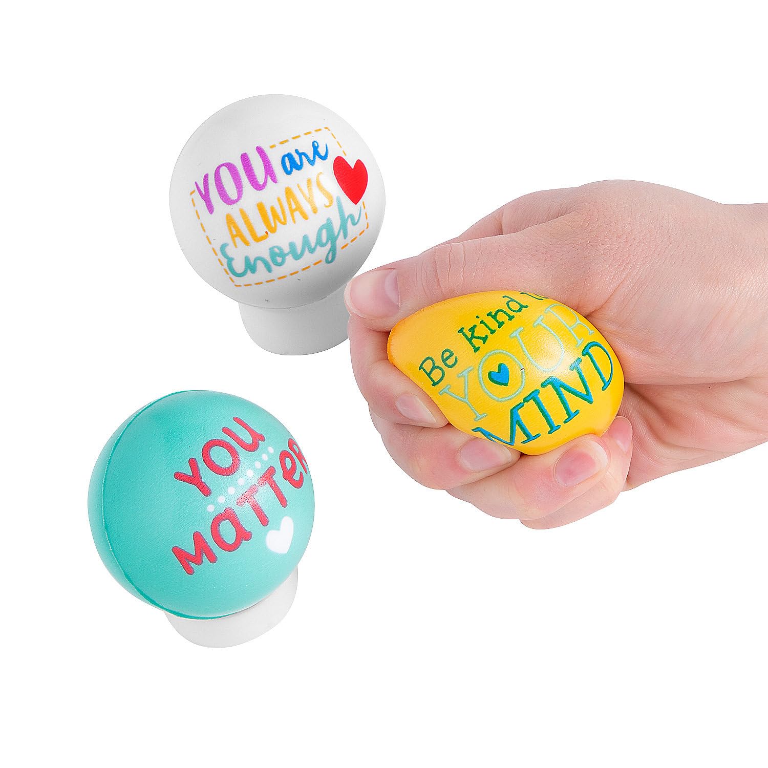 12-Pack Stress Relief Balls for Anxiety & Mental Health - Squeeze Toys for Office, School & Therapy - Perfect for Adults & Kids