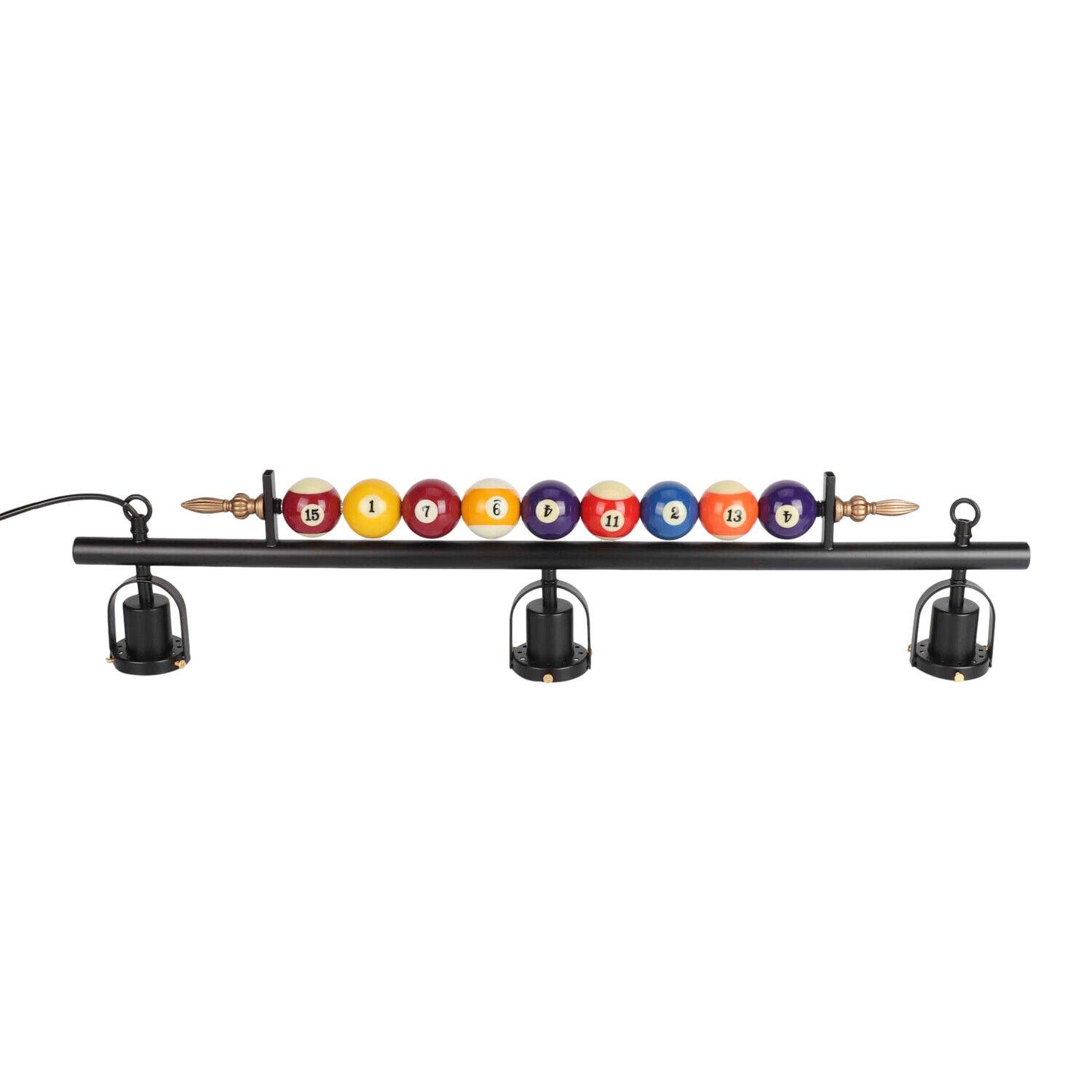 Elegant Kasha Billiard Chandelier - Vintage Pool Table Lighting Fixture for Game Rooms, Bars & Man Caves