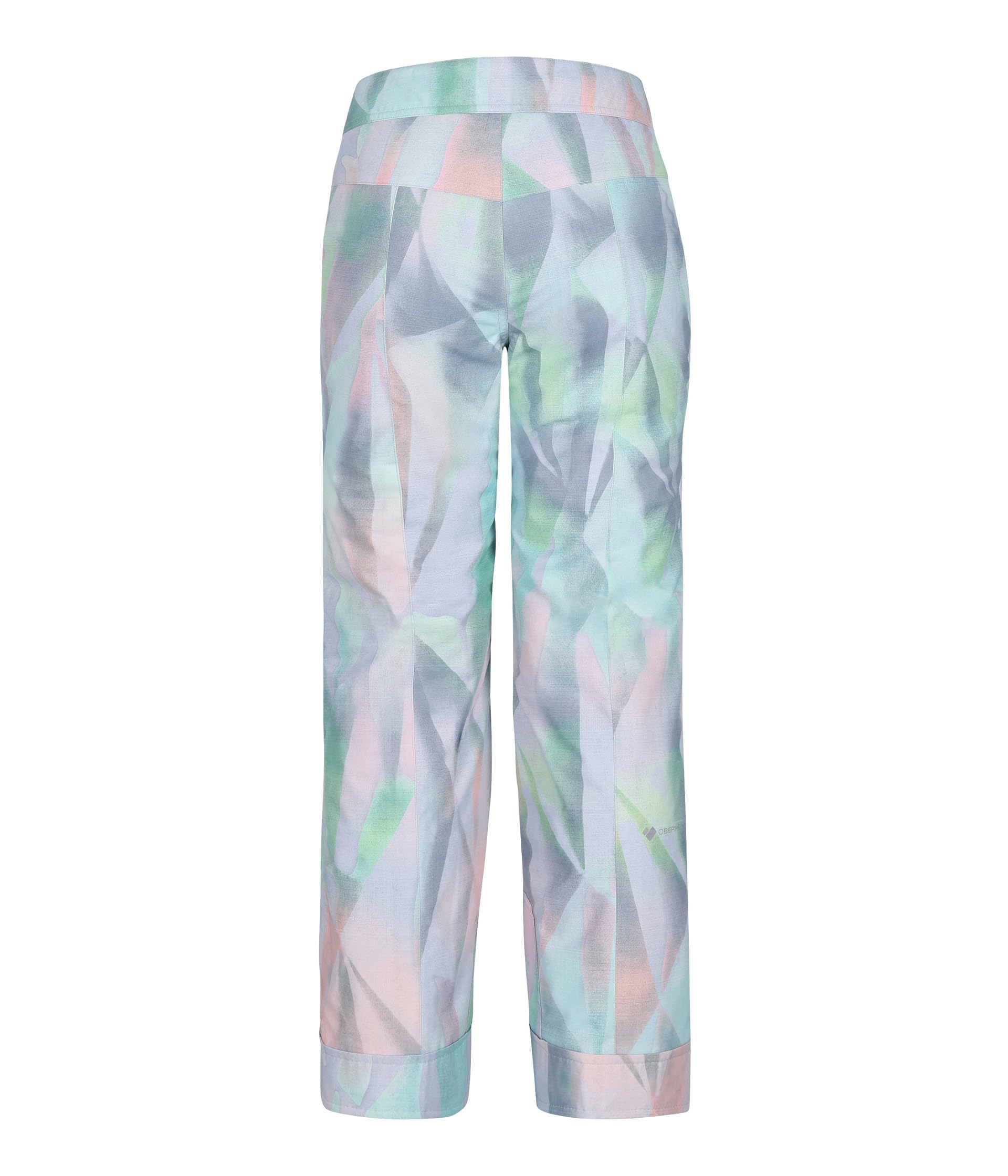 Obermeyer Girls Brooke Print Pants for Little Kids & Big Kids | Water-Resistant Snow Pants for Skiing, Snowboarding & Winter Outdoor Play