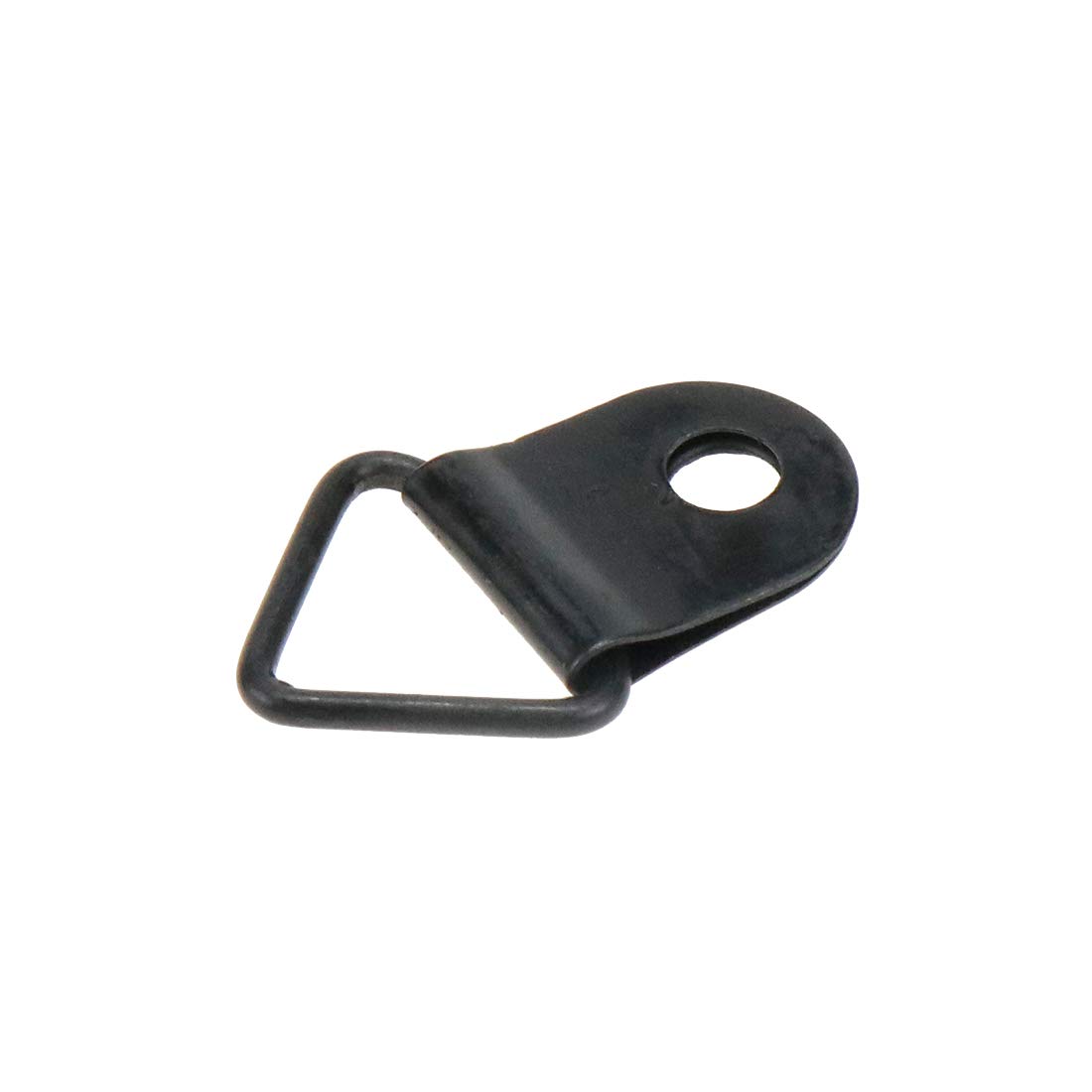 100 PCS Black Single Hole Triangle D-Ring Hangers for Picture Frames - 20 x 10mm - Heavy Duty Wall Hanging Hardware for Home Decor, Photo Displays & Art Gallery Installation