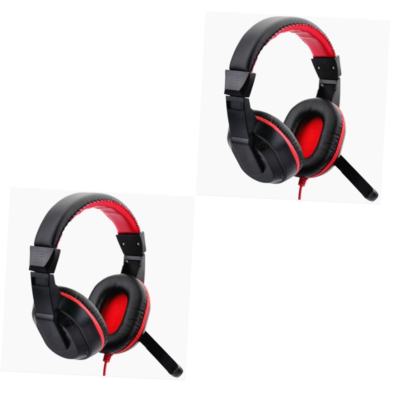 PartyKindom 2-Pack Over-Ear Noise Cancelling Headphones with Wired Connection for Computer & Laptop - Perfect for Office Work, Online Classes, Gaming & Travel