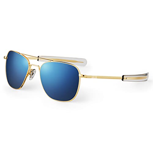 23k Gold / Atlantic Blue Polarized 55mm