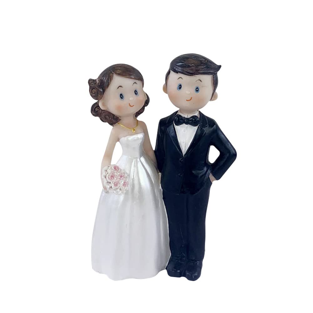 Custom Mr & Mrs Cake Topper - Wedding Couple Dolls, Anime Bride & Groom Cake Decorations, Cute Cartoon Couple Toppers for Anniversary, Engagement & Bridal Showers - Perfect for Wedding Cakes, Cupcakes & Dessert Tables