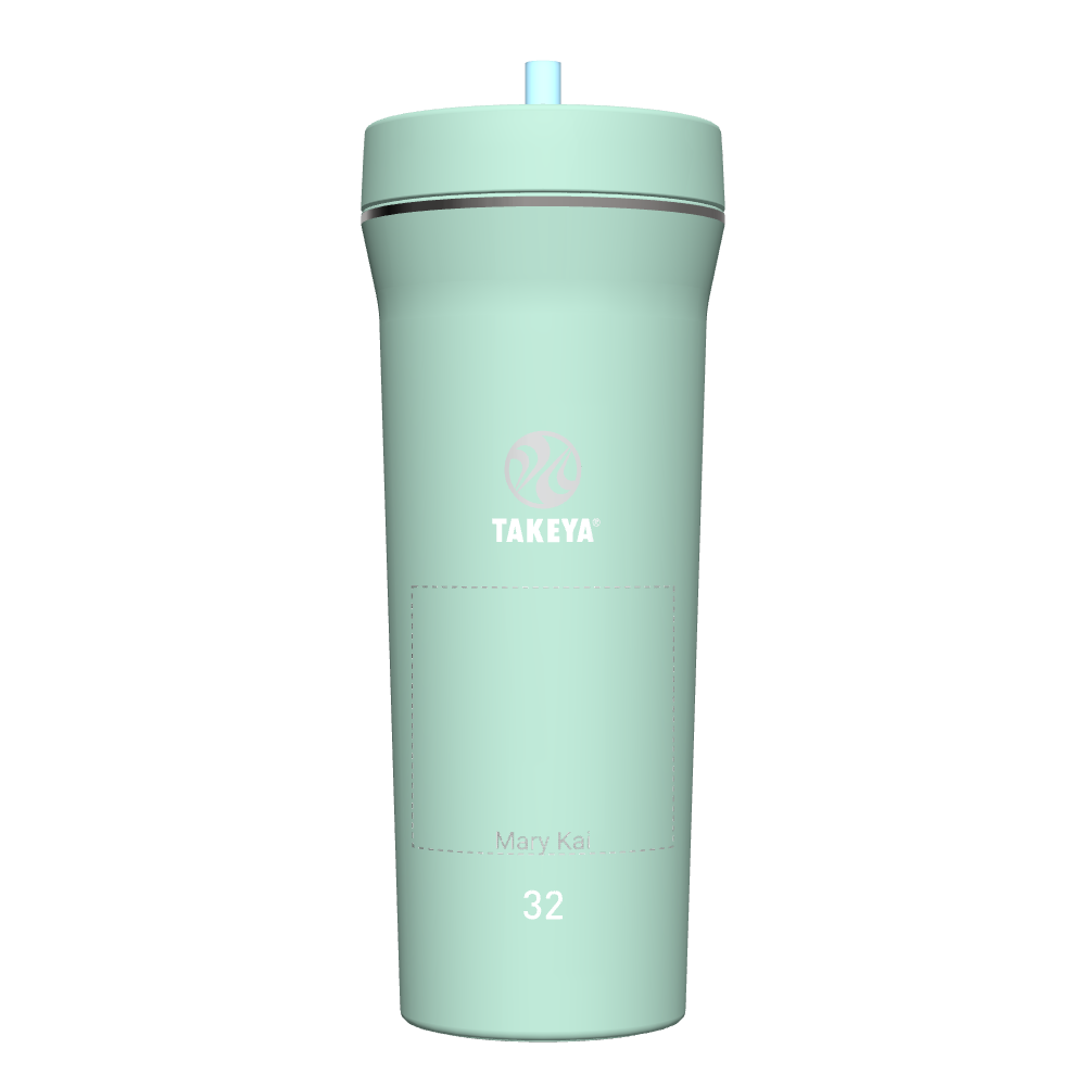 32 oz Customized Straw Tumbler with Lid - Insulated Stainless Steel Water Bottle for Hot & Cold Drinks - Perfect for Gym, Office, Travel & Outdoor Activities