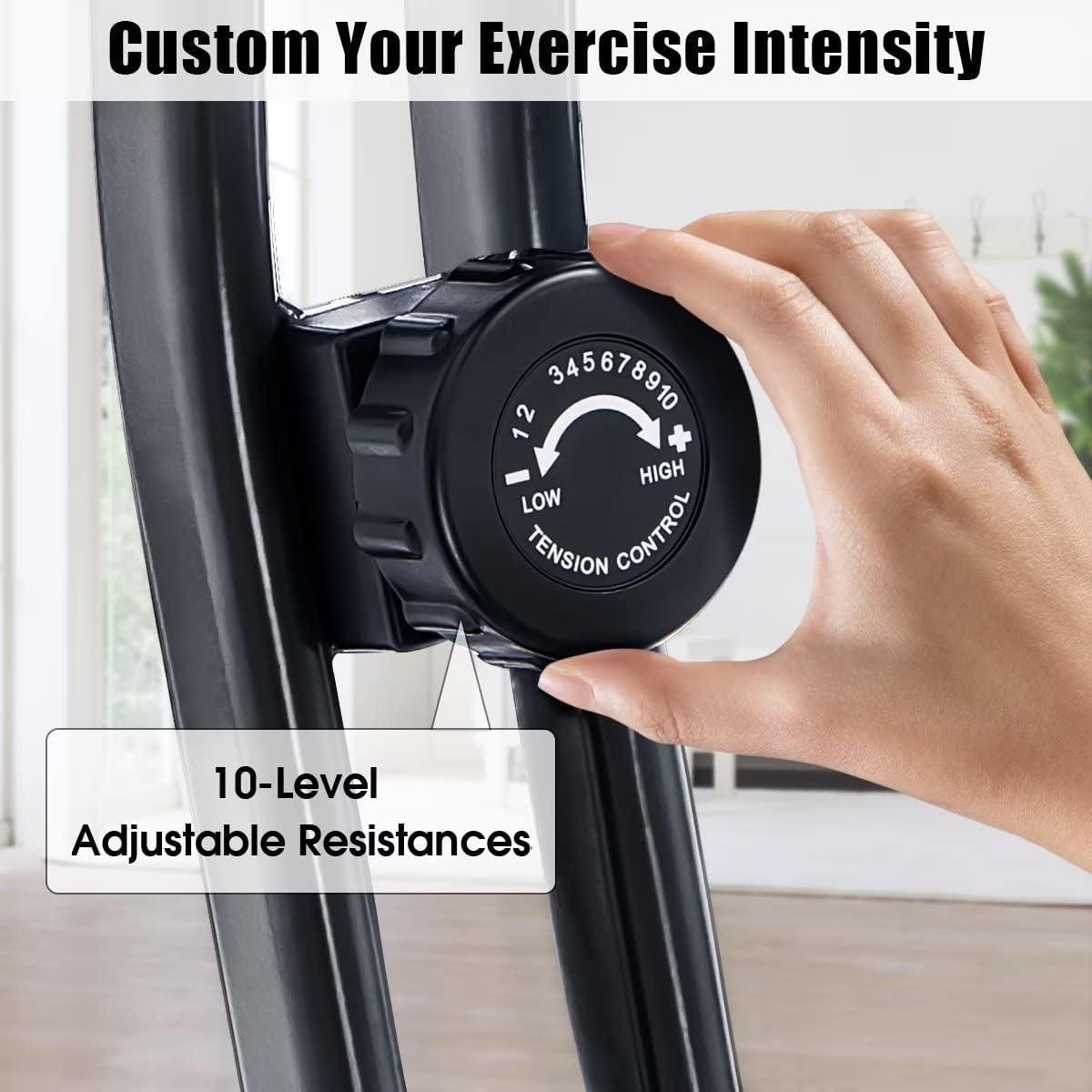 Merax 2-in-1 Foldable Exercise Bike - 16-Level Magnetic Resistance Recumbent & Upright Indoor Cycling Bike for Home Workouts | Perfect for Cardio Training, Weight Loss & Small Space Fitness