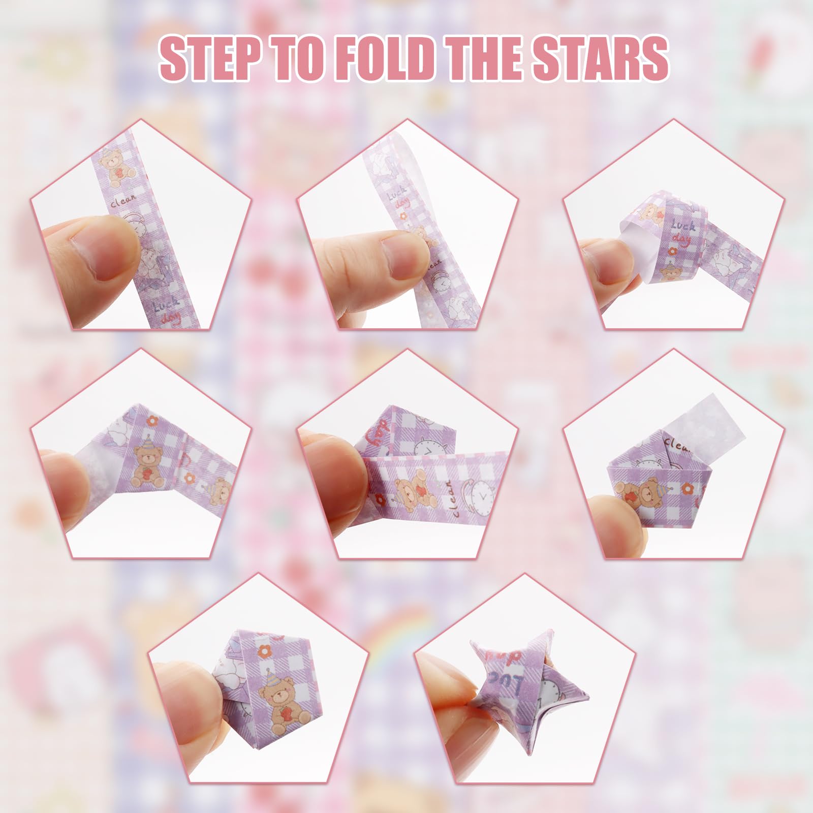 544 Sheets Origami Star Paper Strips - DIY Lucky Star Folding Paper for Handmade Crafts, Room Decor, Party Favors & Gift Wrapping | Premium Quality Decorative Paper Strips for Creative Projects