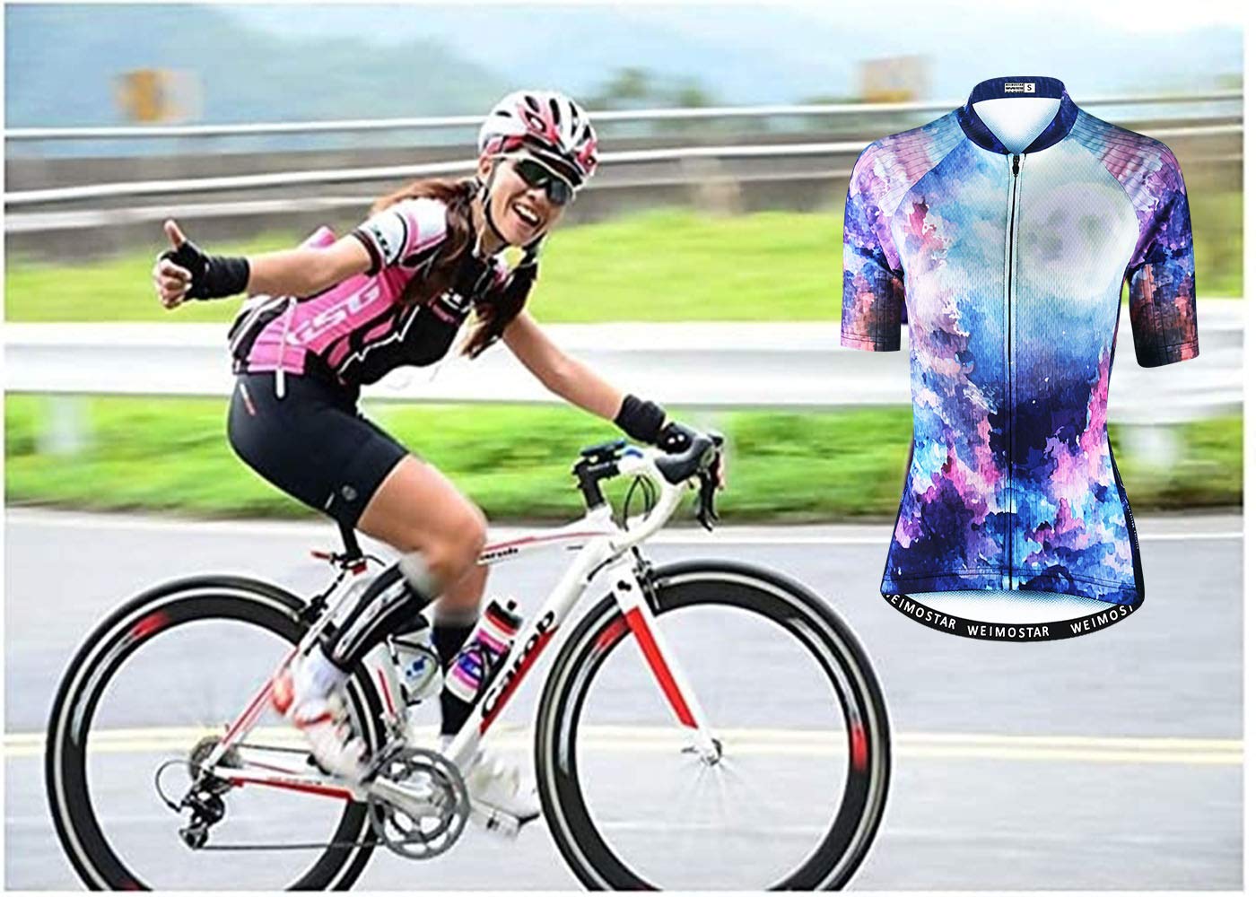 **Women's Cycling Jersey - Breathable Short Sleeve Bike Shirt for Road & MTB - Perfect for Commuting, Training & Outdoor Rides**