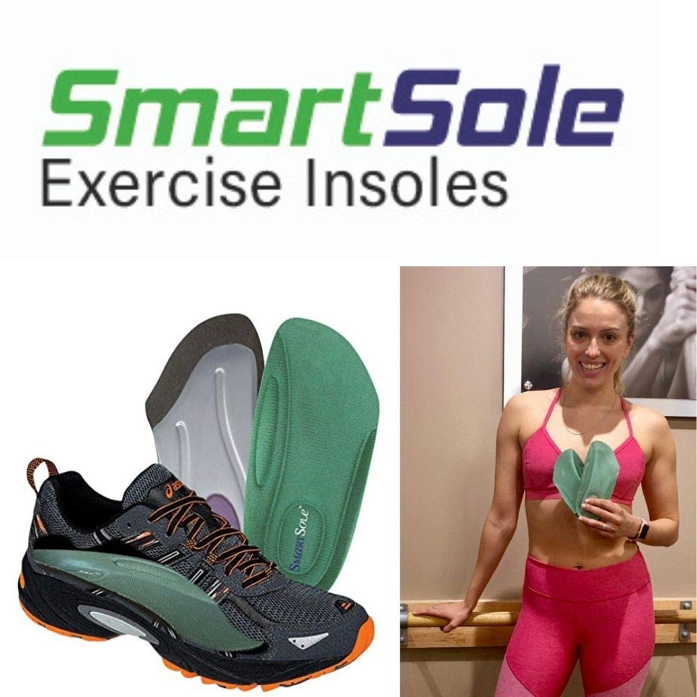 Plantar Fasciitis Insoles for Heel Pain Relief - Arch Support Orthotic Inserts for Women & Men - Flat Feet & Shin Splints Support - All Day Comfort Cushioning - 3/4 Length SmartSole Exercise Insoles for Running, Walking & Work Shoes