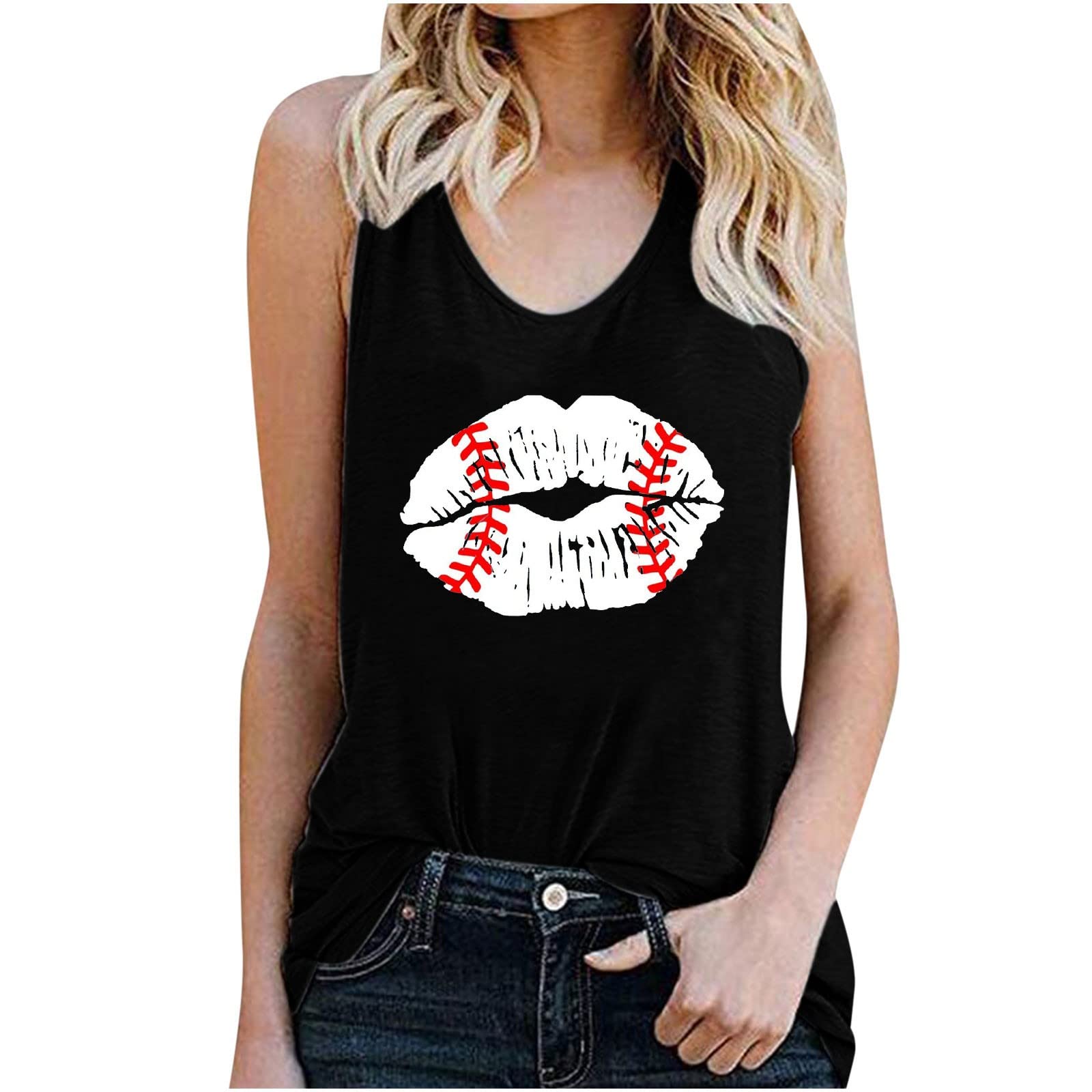 Women's Long Sleeveless Tank Tops - Pullover Solid Color & Printed Vest Blouses - Casual Summer Tees for Workout, Yoga, and Beach Wear (Style 1146)