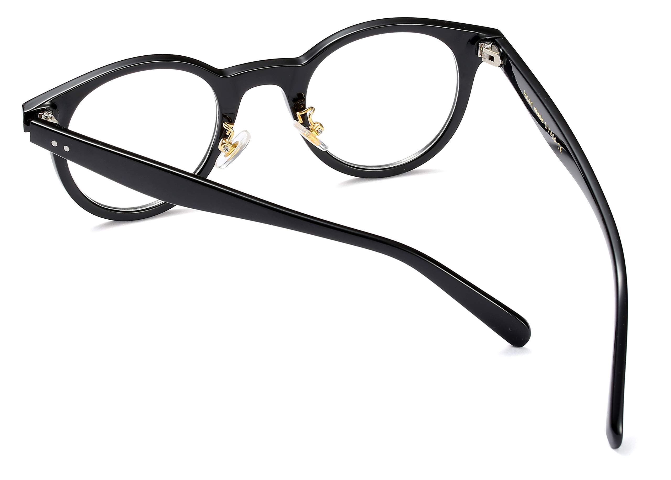 FEISEDY Reading Glasses for Men & Women - Lightweight Full Frame Round Readers with Standard Fit (B2478) - Perfect for Reading, Computer Use, and Office Work