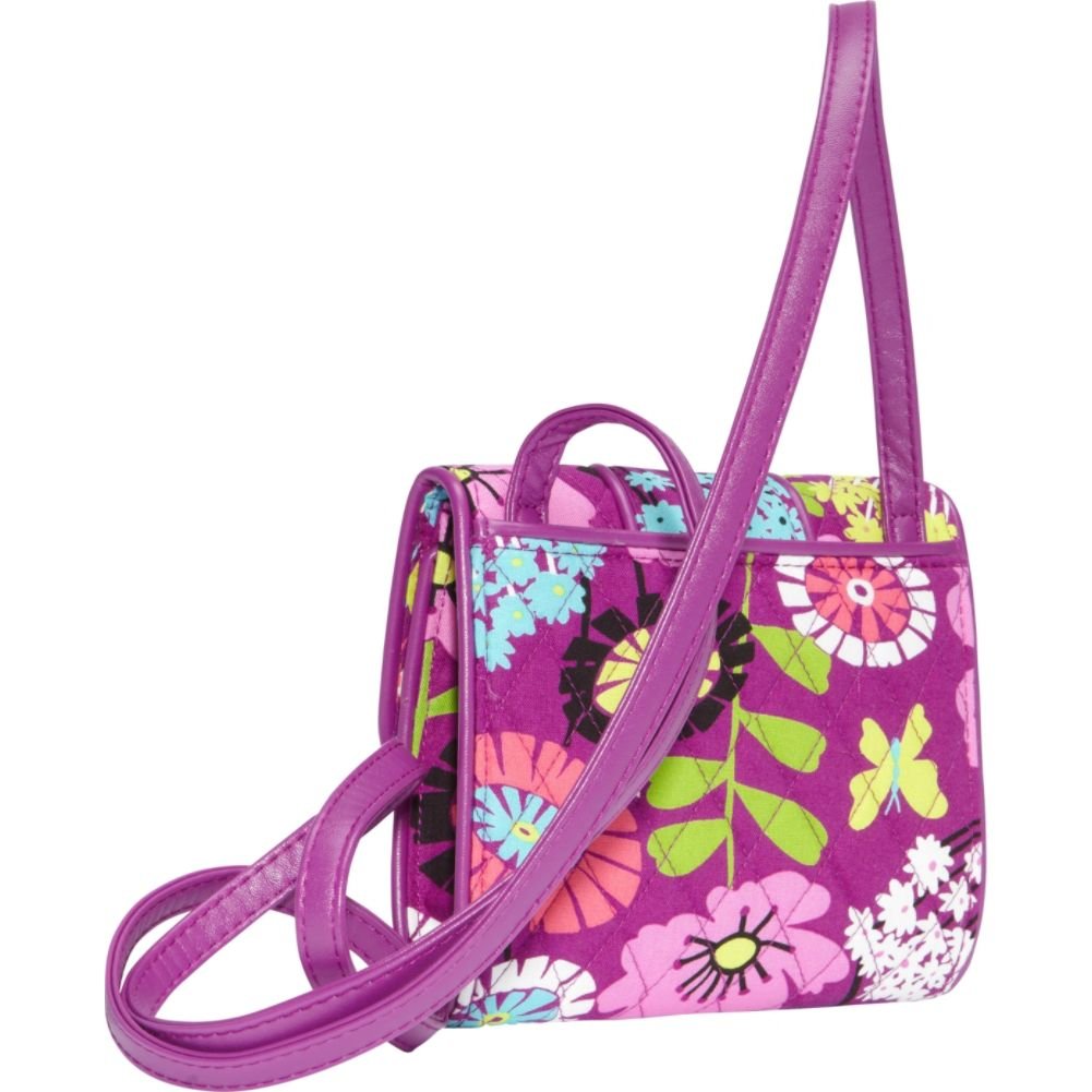 Vera Bradley Women's Mini Turn Lock Crossbody Bag - Stylish & Compact Purse for Everyday Use, Travel & Shopping | Fashionable Shoulder Bag for Women