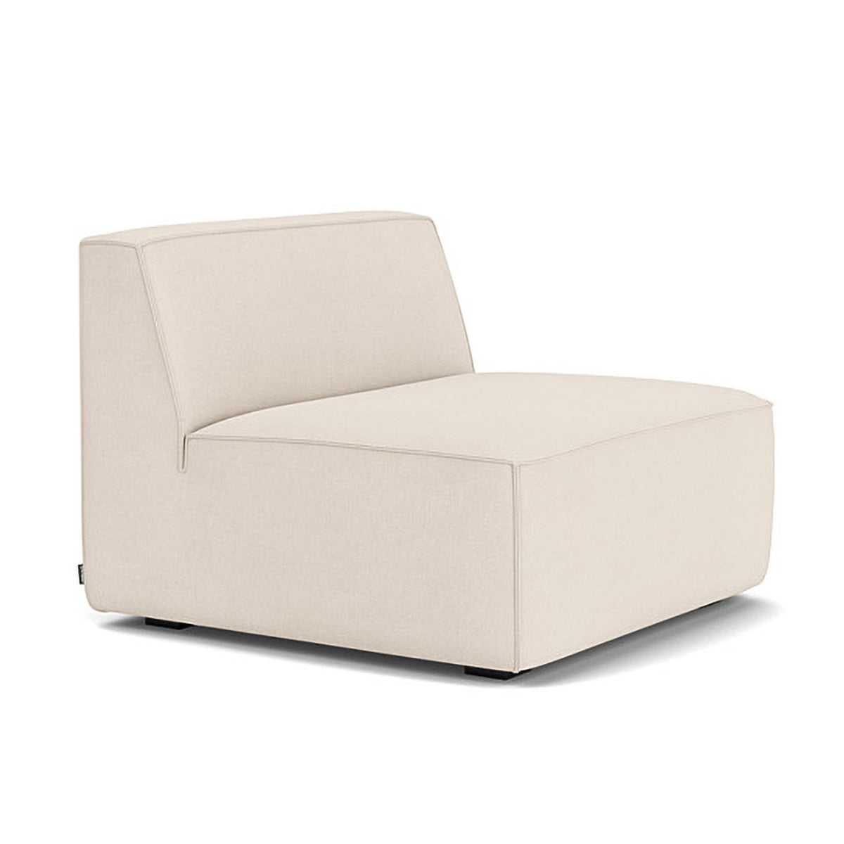 Modern Dane Fabric 1-Seater Modular Armless Sofa - Perfect for Small Spaces, Apartments & Contemporary Living Rooms