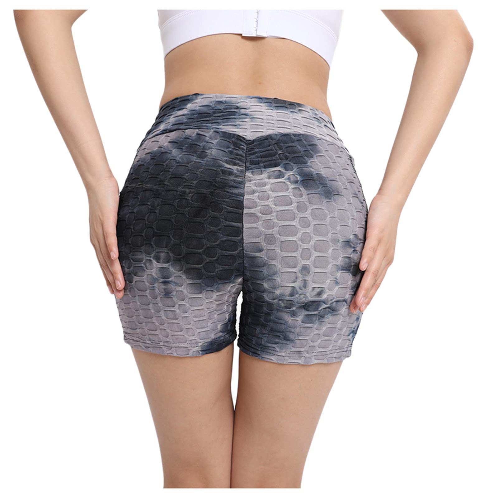 FAMOORE High Waist Yoga Shorts for Women - Breathable Workout Running Shorts with Side Pockets | Perfect for Yoga, Gym, Running & Casual Wear