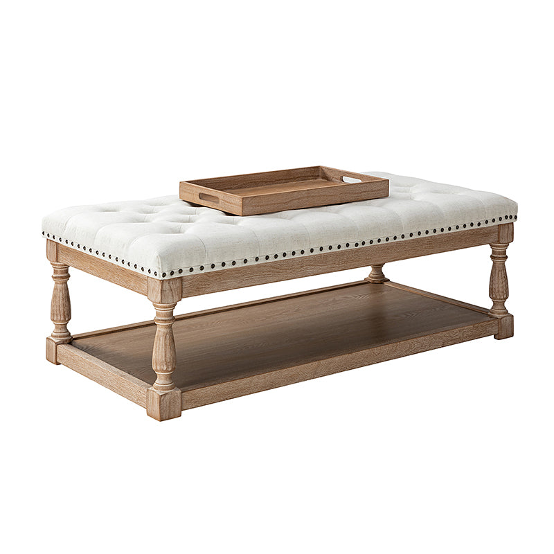Isaak Upholstered Storage Ottoman Bench with Lift Top - Extra Seating & Hidden Storage for Living Room, Bedroom, or Nursery - Perfect for Blankets, Toys & Home Organization