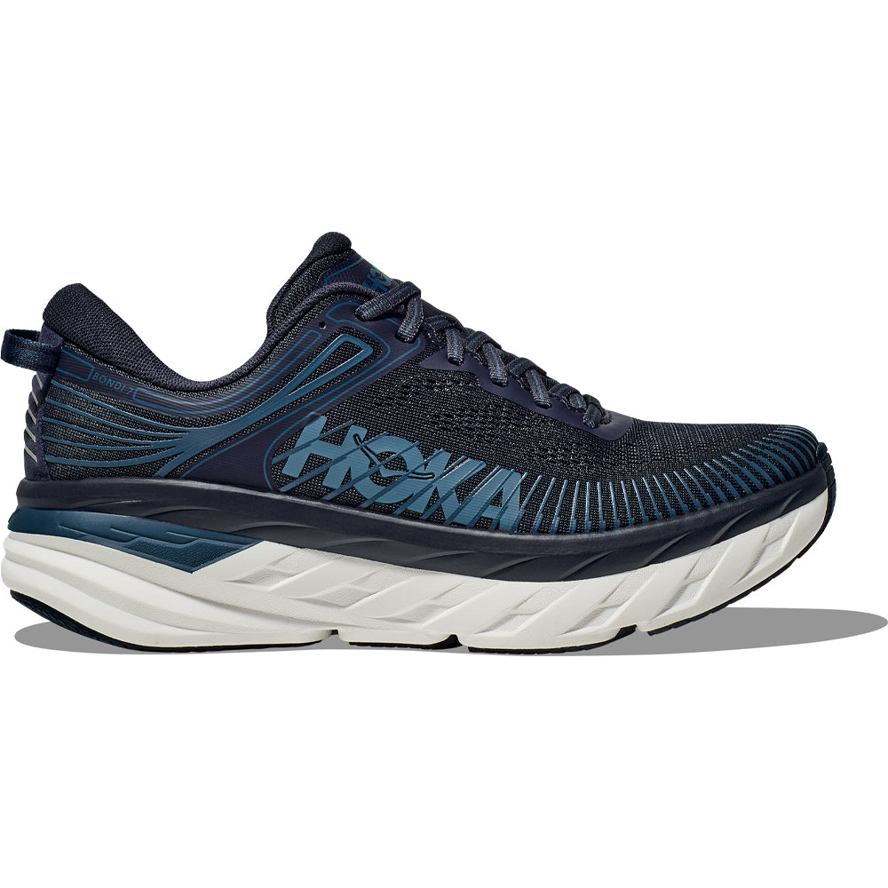 HOKA ONE ONE Bondi 7 Men's Running Shoes - Cushioned Comfort for Long Distance Running & Walking - Perfect for Road, Treadmill & Everyday Wear